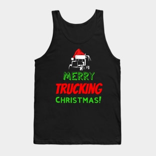 Merry Trucking Christmas Tank Top